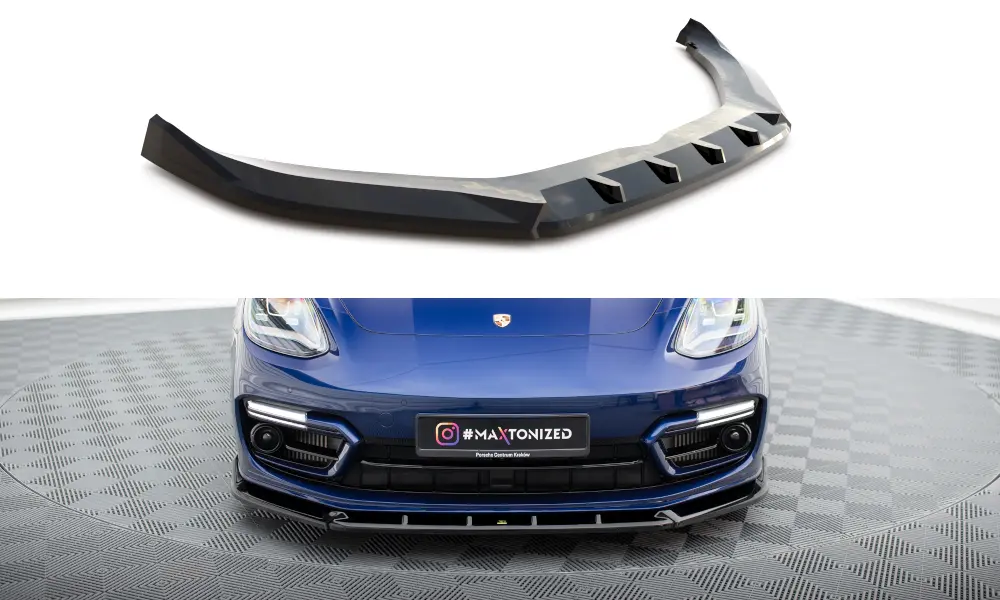 Frontspoiler Porsche Panamera E-Hybrid (971) Facelift 2020 - 2023 | V.2 Glossy Black Edition – bilde 4