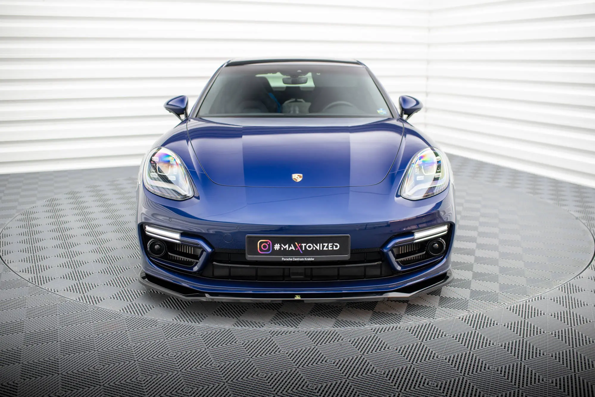 Frontspoiler Porsche Panamera E-Hybrid (971) Facelift 2020 -> | V.1 Glossy Black Edition – bilde 3