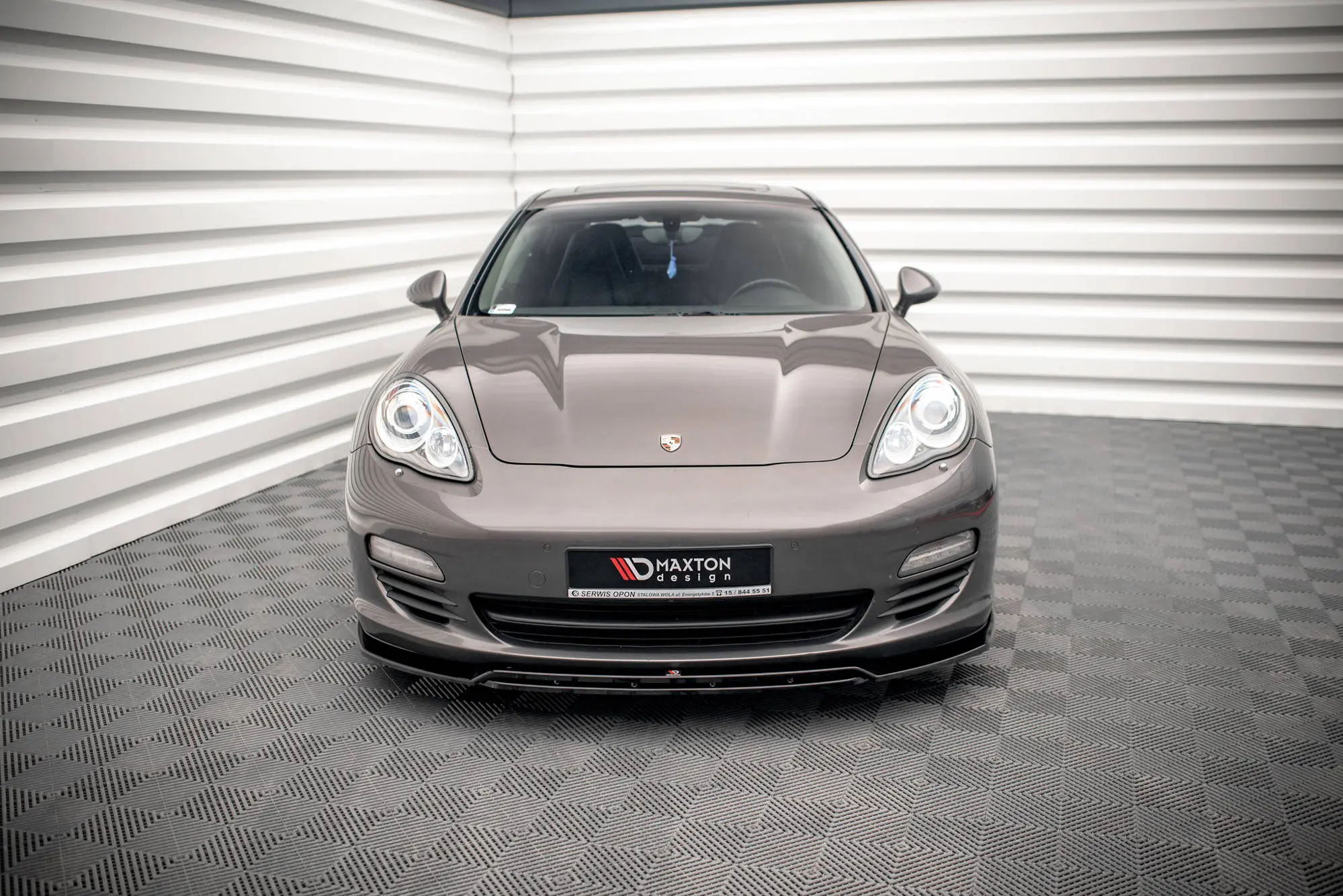 Frontspoiler Porsche Panamera I (970) 2009-2013 / Panamera I Diesel (970) 2011-2013  | V.1 Glossy Black Edition – bilde 2