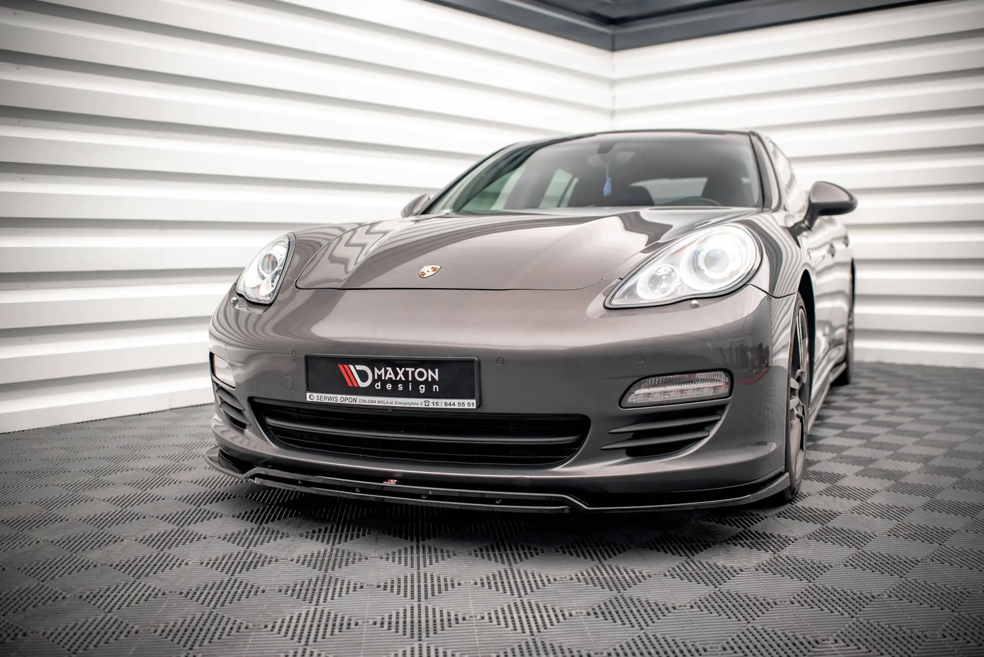 Frontspoiler Porsche Panamera I (970) 2009-2013 / Panamera I Diesel (970) 2011-2013  | V.1 Glossy Black Edition – bilde 4