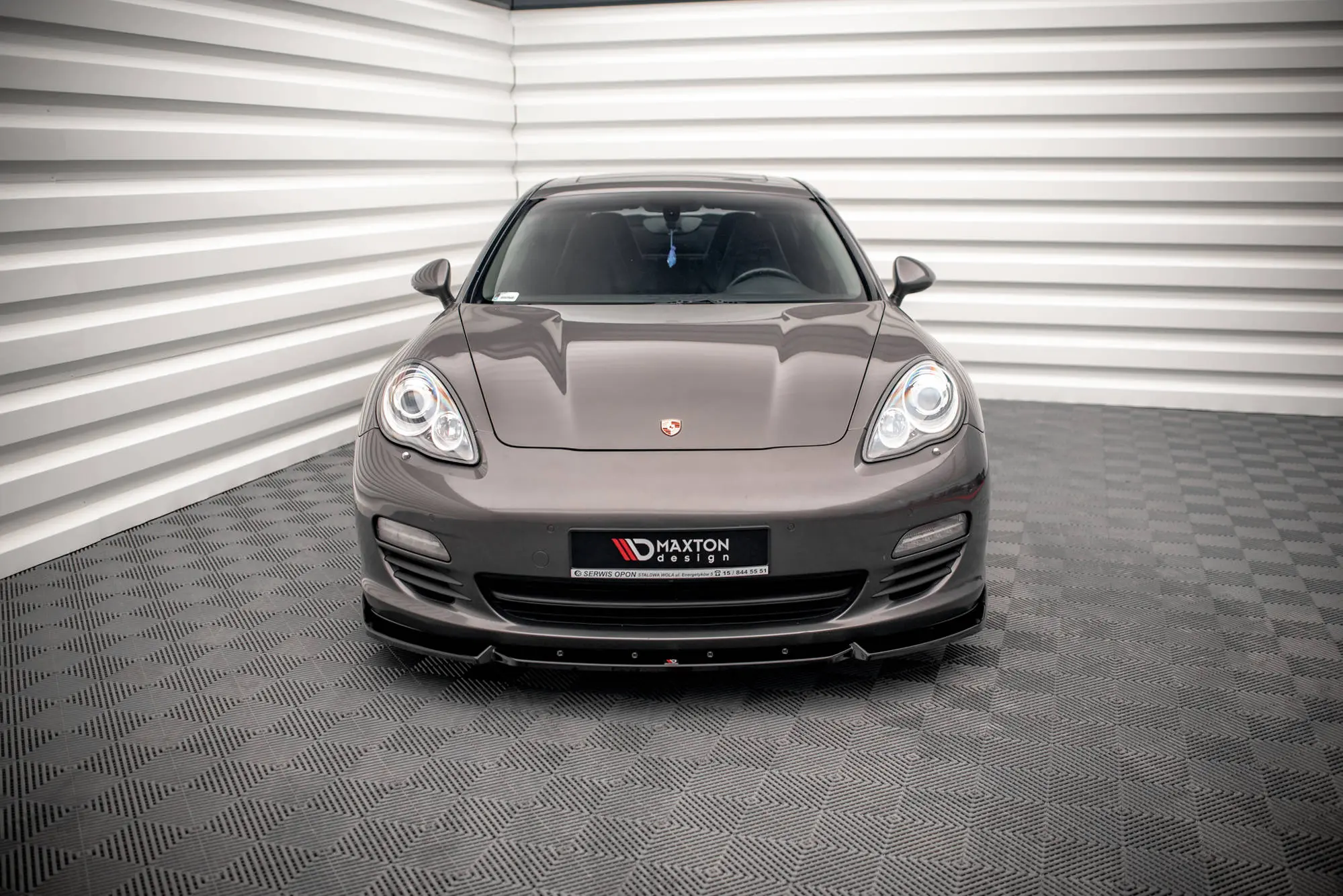 Frontspoiler Porsche Panamera I (970) 2009-2013 / Panamera I Diesel (970) 2011-2013  | V.2 Glossy Black Edition – bilde 2