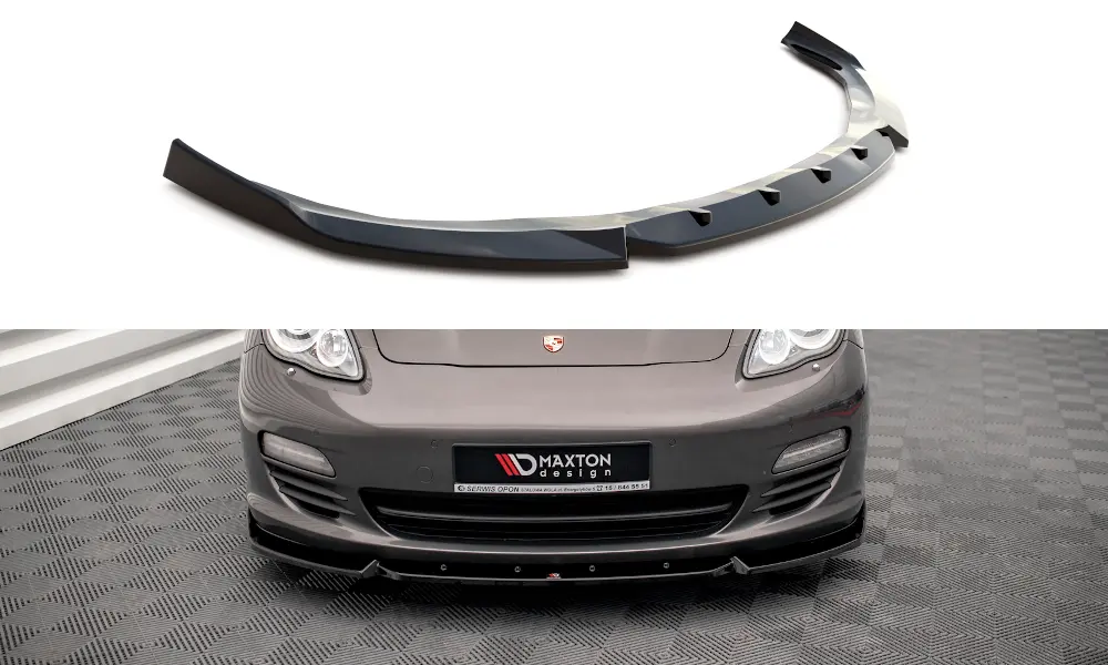 Frontspoiler Porsche Panamera I (970) 2009-2013 / Panamera I Diesel (970) 2011-2013  | V.2 Glossy Black Edition – bilde 3