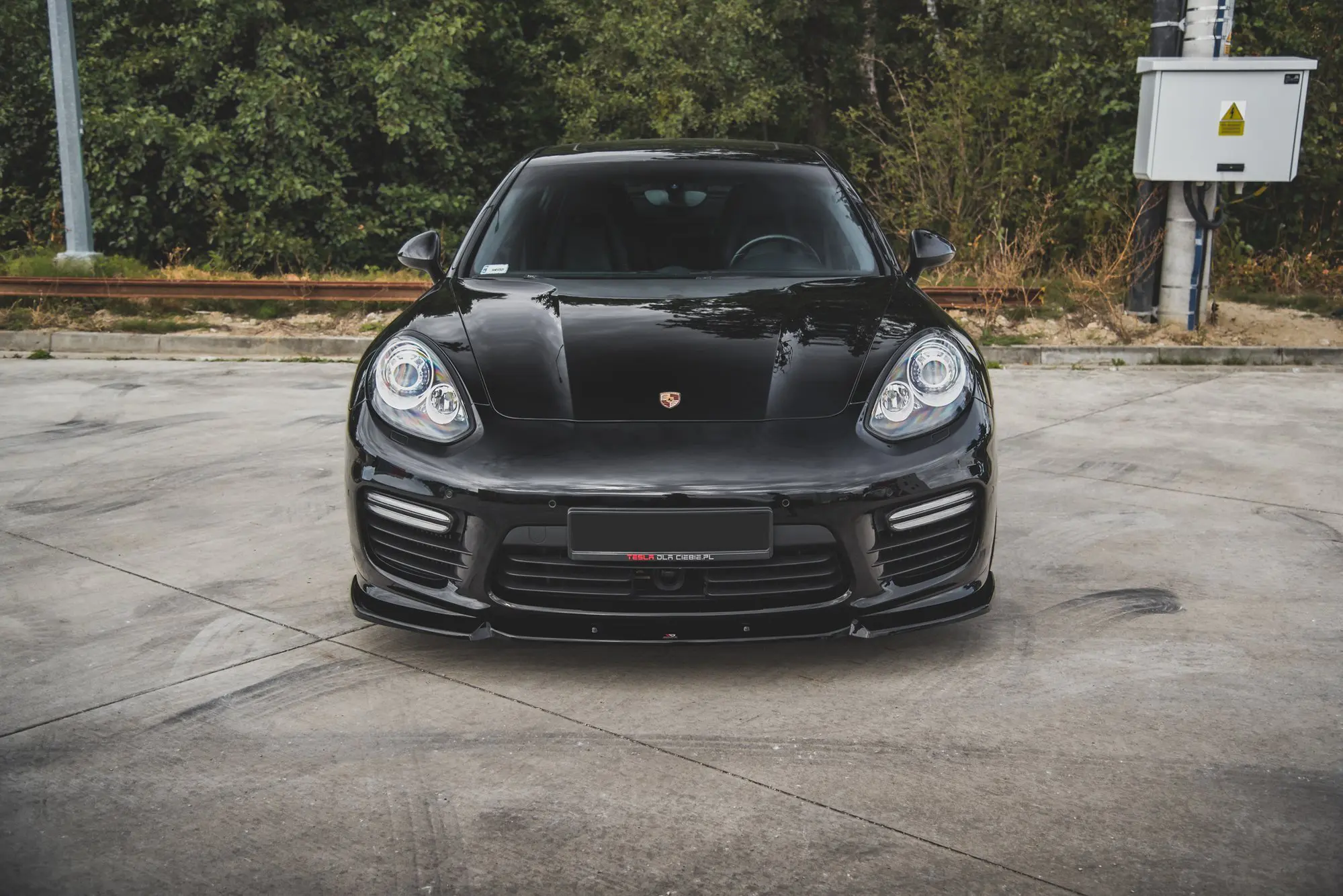 Frontspoiler Porsche Panamera I (970) Turbo Facelift 2013-2016 | V.1 Glossy Black Edition – bilde 3