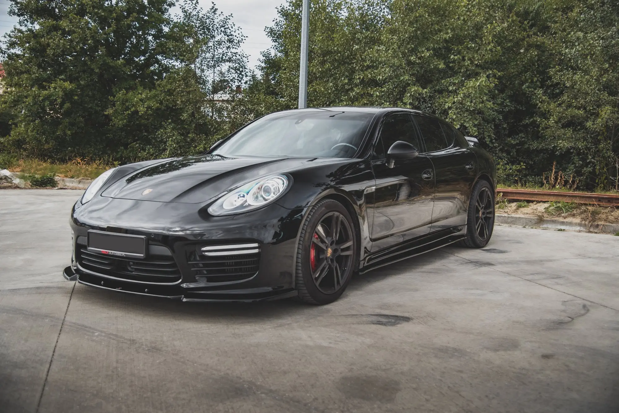Frontspoiler Porsche Panamera I (970) Turbo Facelift 2013-2016 | V.1 Glossy Black Edition – bilde 6