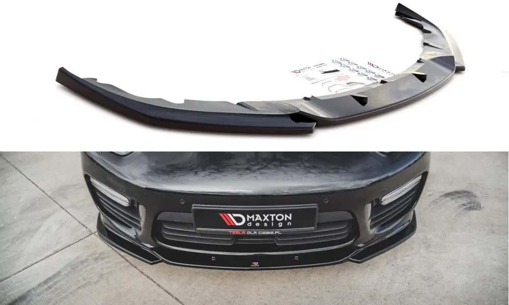 Frontspoiler Porsche Panamera I (970) Turbo Facelift 2013-2016 | V.2 Glossy Black Edition – bilde 2