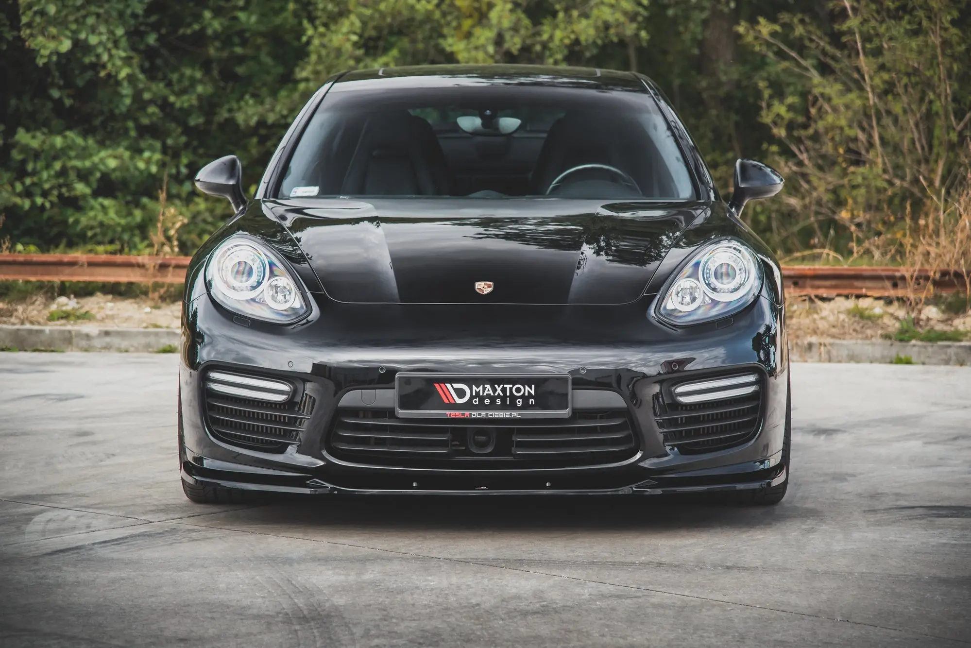 Frontspoiler Porsche Panamera I (970) Turbo Facelift 2013-2016 | V.2 Glossy Black Edition – bilde 5