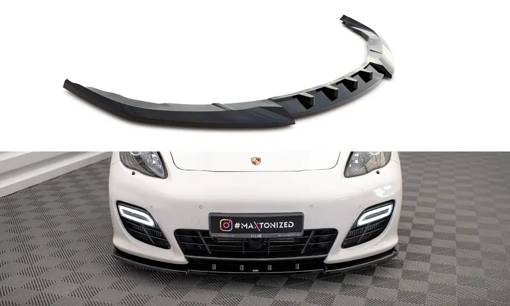 Frontspoiler Porsche Panamera I (970) Turbo Sport Design Package 2009-2013 | V.1 Glossy Black Edition – bilde 3