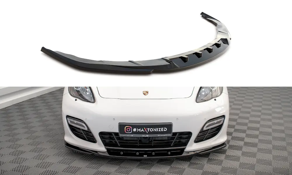 Frontspoiler Porsche Panamera I (970) Turbo Sport Design Package 2009-2013 | V.2 Glossy Black Edition – bilde 3
