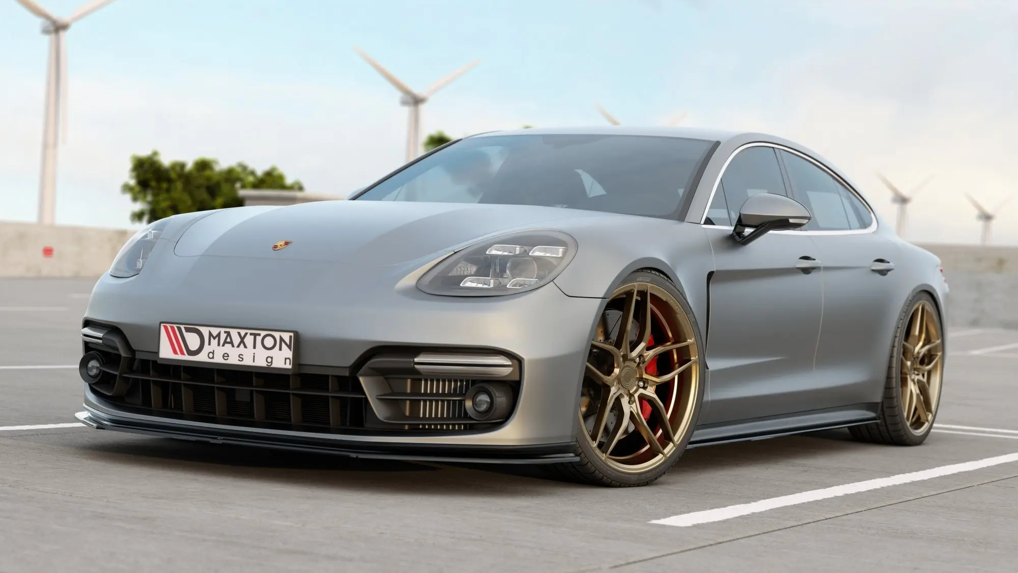 Frontspoiler Porsche Panamera II (971) GTS 2019 - 2023 | Glossy Black Edition – bilde 4