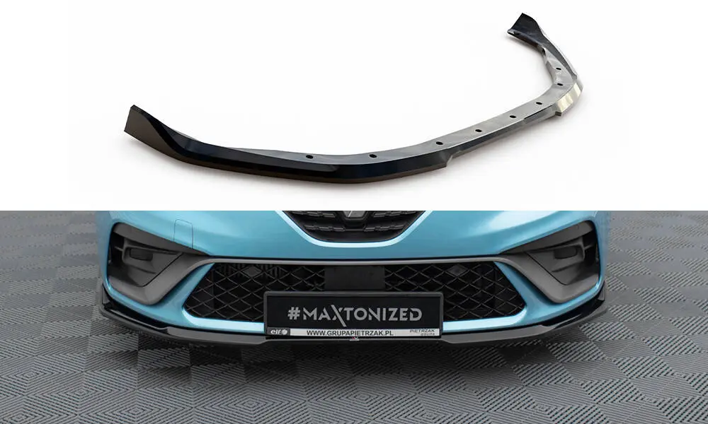 Frontspoiler Renault Clio mk5 R.S. Line 2019 - 2023 | V.1 Glossy Black Edition – bilde 3