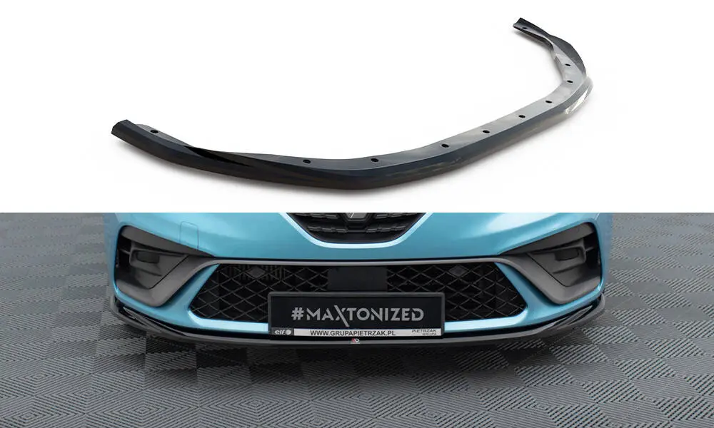 Frontspoiler Renault Clio mk5 R.S. Line 2019 - 2023 | V.2 Glossy Black Edition – bilde 2