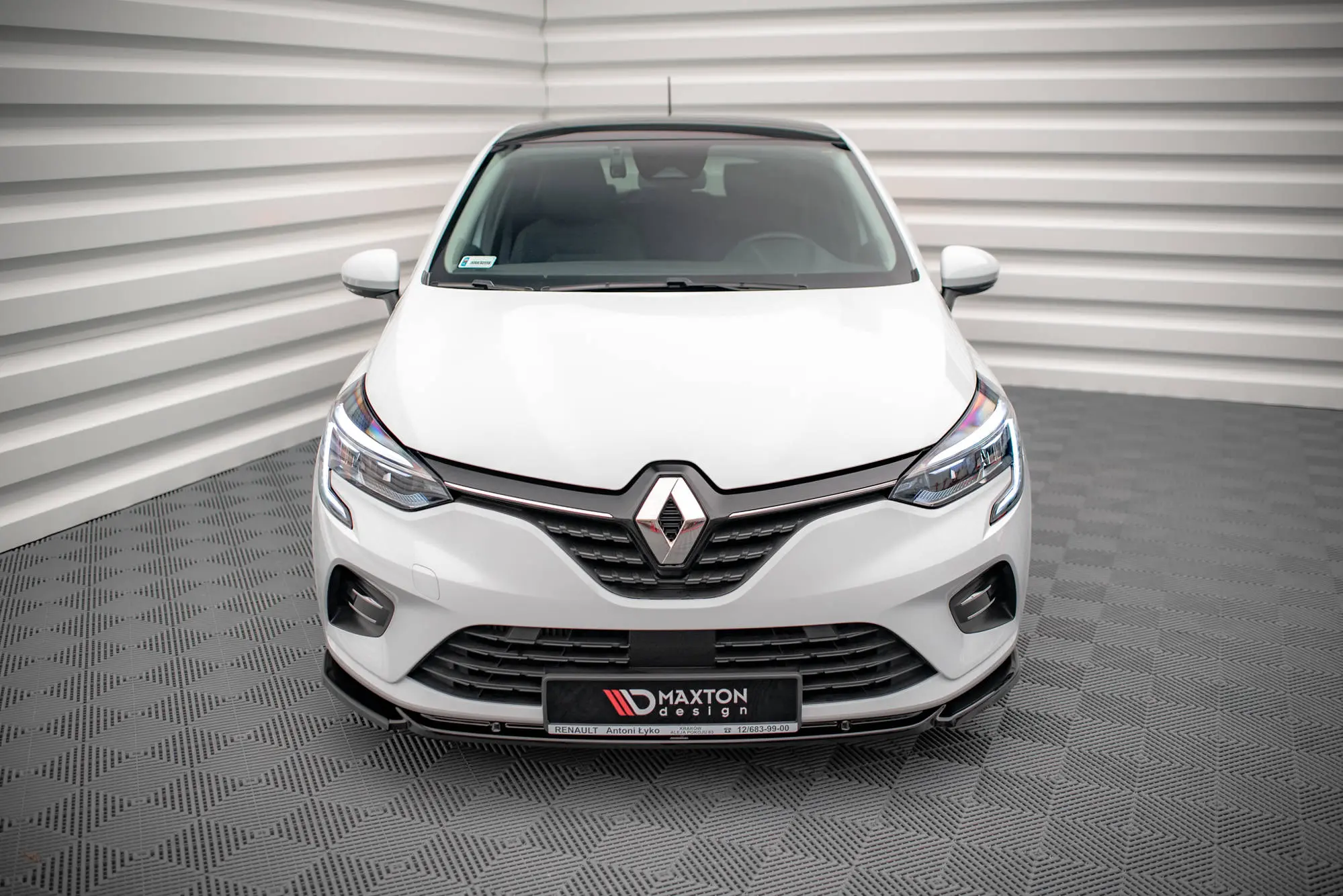 Frontspoiler Renault Clio V 2019-> | V.1 Glossy Black Edition – bilde 2
