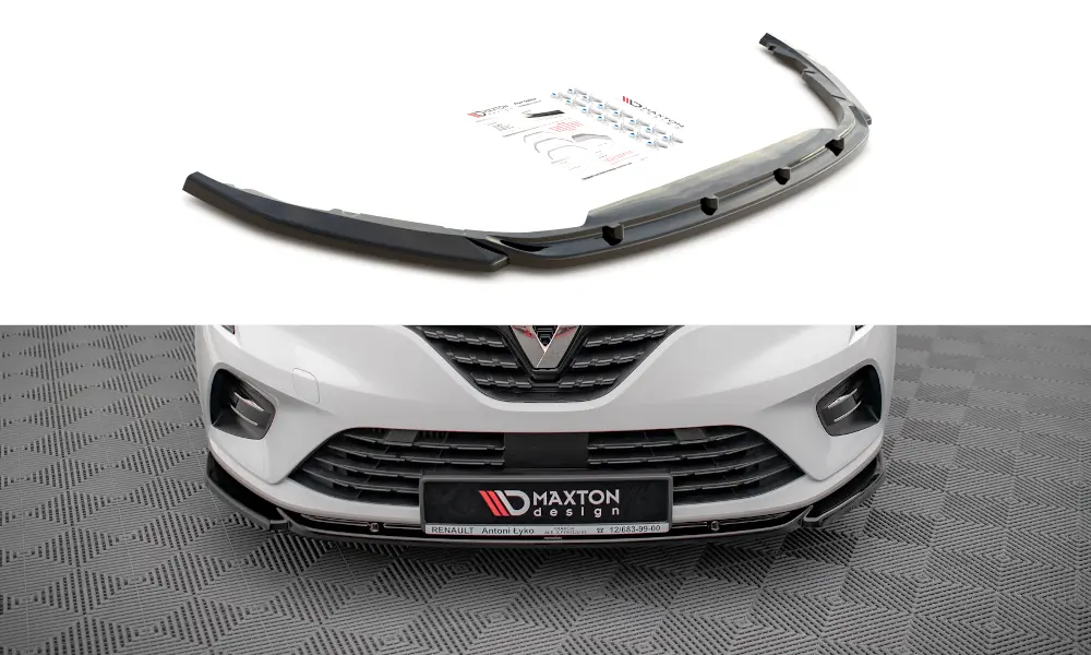 Frontspoiler Renault Clio V 2019-> | V.1 Glossy Black Edition – bilde 3