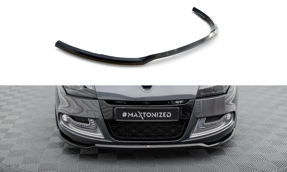 Frontspoiler Renault Megane GT mk3 facelift 2012 - 2013 | V.1 Glossy Black Edition – bilde 2