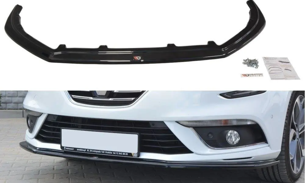Frontspoiler Renault Megane IV 2016-> | V.1 Glossy Black Edition – bilde 2
