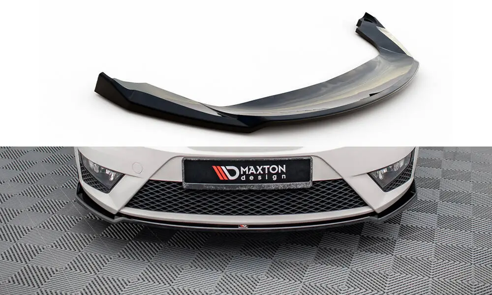 Frontspoiler Seat Ibiza SC FR Mk4 facelift 2012 - 2017 | V.1 Glossy Black Edition – bilde 2