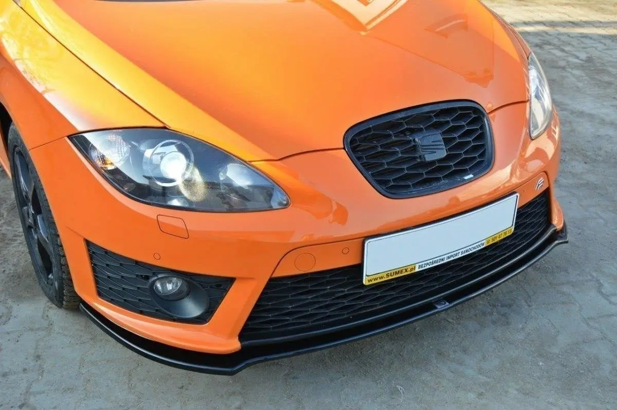 Frontspoiler Seat Leon II Cupra / Leon FR Facelift 2009-2012 | V.2 Glossy Black Edition