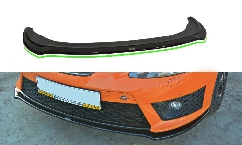 Frontspoiler Seat Leon II Cupra / Leon FR Facelift 2009-2012 | V.2 Glossy Black Edition – bilde 2