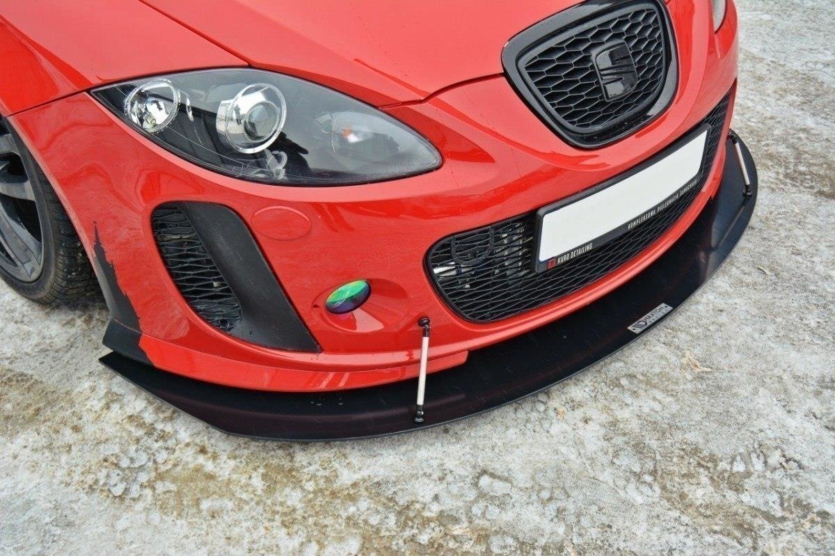 Frontspoiler Seat Leon II MS Design 2005-2009 | V.1 Racing Black Edition – bilde 3