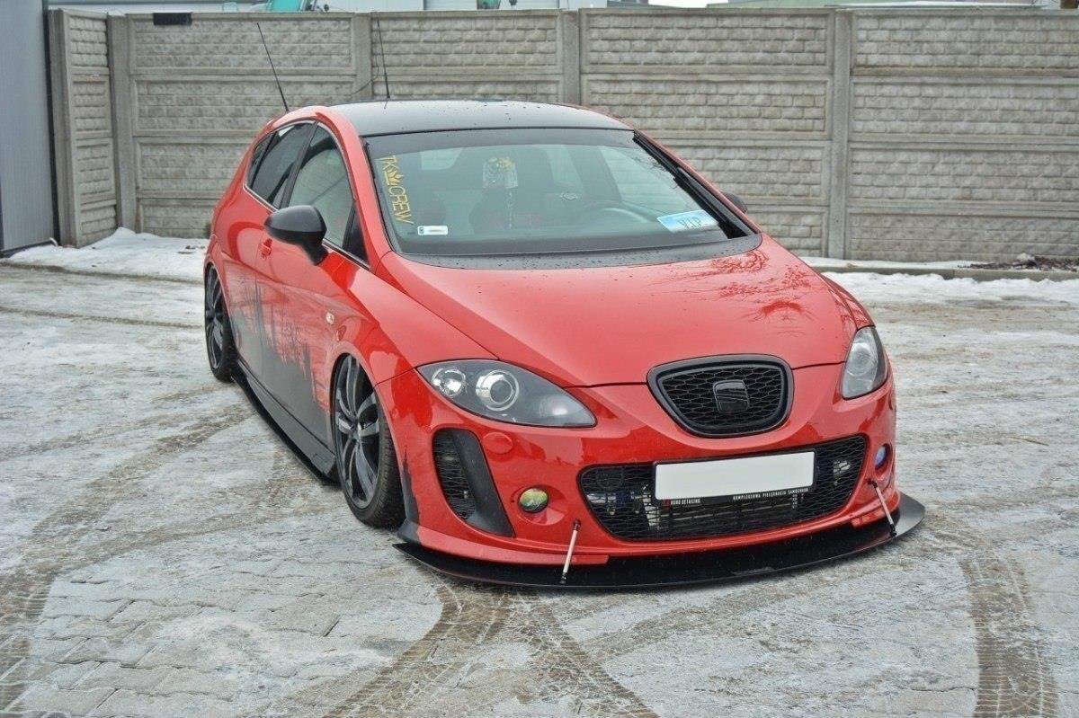 Frontspoiler Seat Leon II MS Design 2005-2009 | V.1 Racing Black Edition – bilde 5