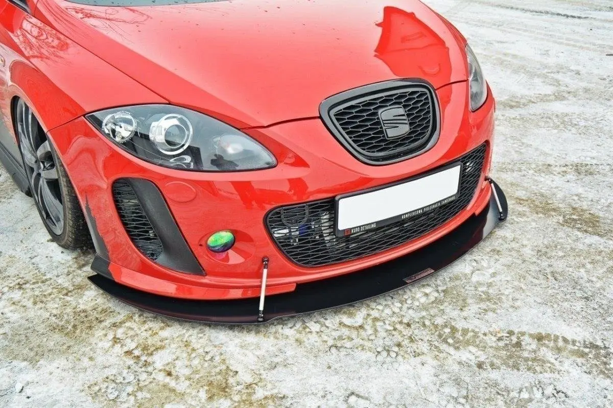 Frontspoiler Seat Leon II MS Design 2005-2009 | V.2 Racing Black Edition – bilde 2