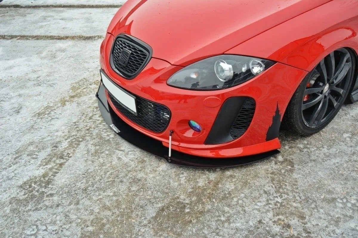 Frontspoiler Seat Leon II MS Design 2005-2009 | V.2 Racing Black Edition – bilde 3