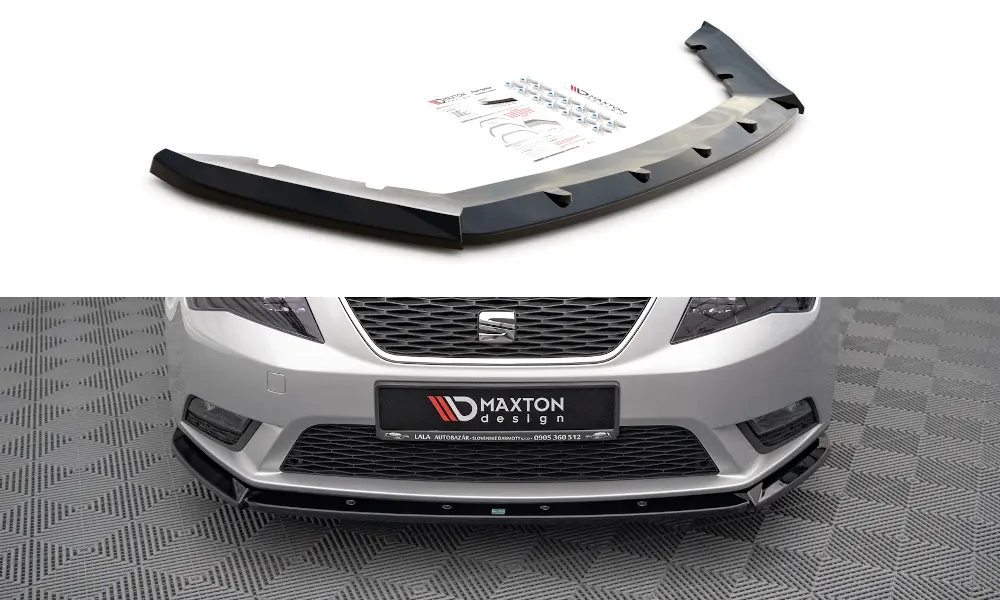 Frontspoiler Seat Leon III 2012-2016 | V.1 Glossy Black Edition – bilde 2