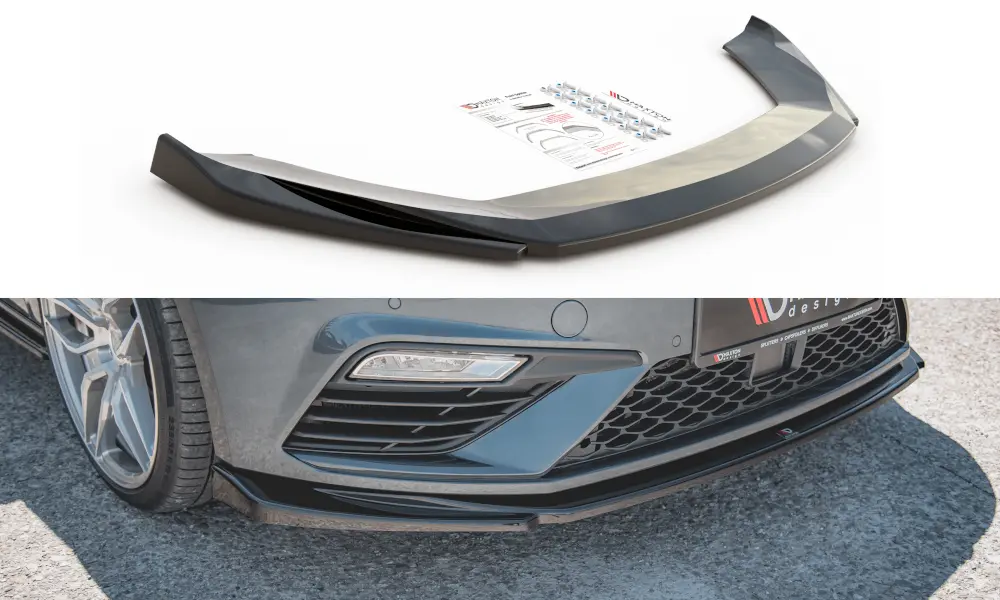 Frontspoiler Seat Leon III Cupra / Leon FR Facelift 2017-2020 | V.5 Glossy Black Edition – bilde 3