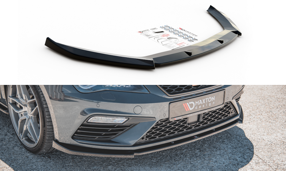 Frontspoiler Seat Leon III Cupra / Leon FR Facelift 2017-2020 | V.6 Glossy Black Edition – bilde 3