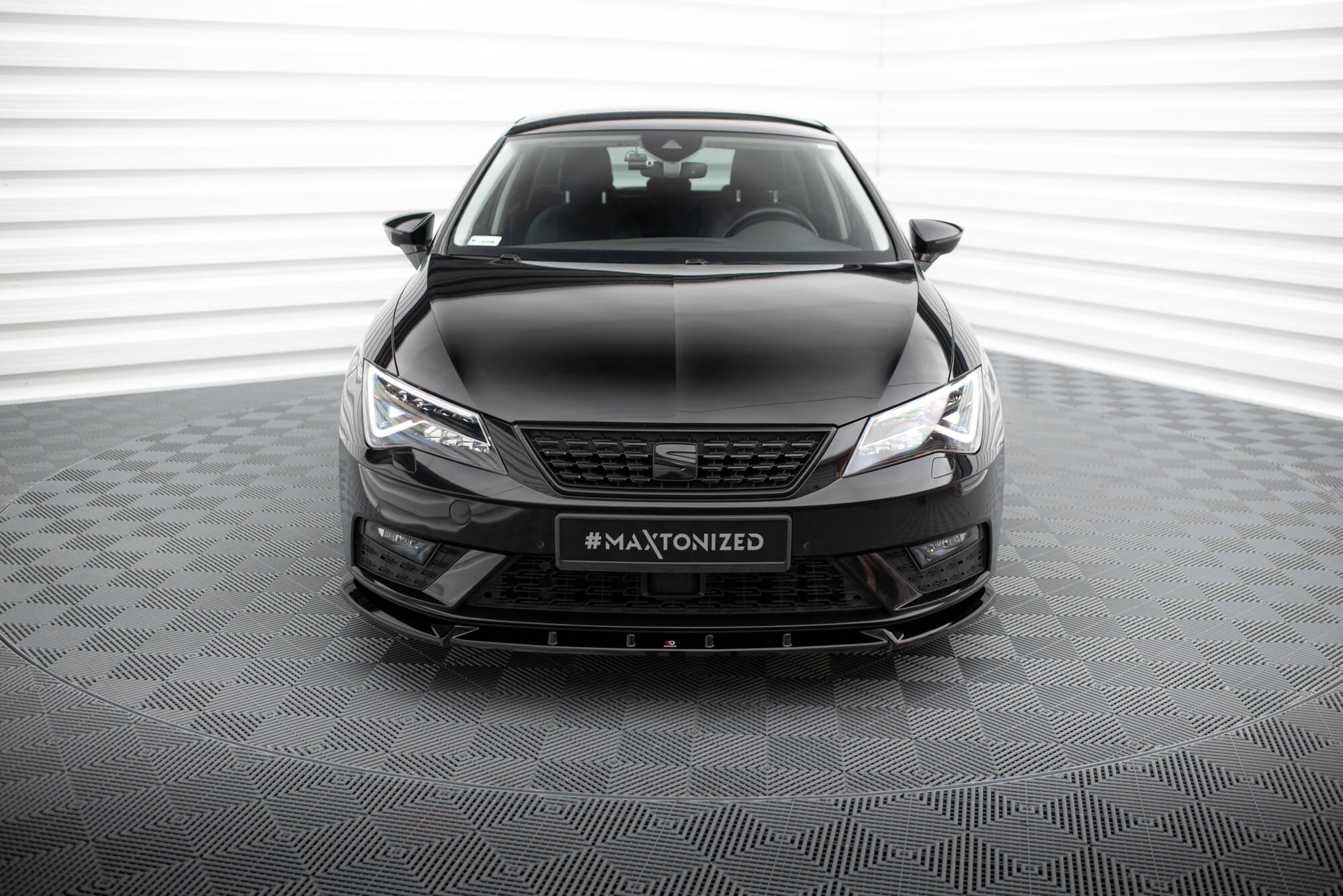 Frontspoiler Seat Leon III Facelift 2016 - 2020 | Sport Glossy Black Edition V1 – bilde 2