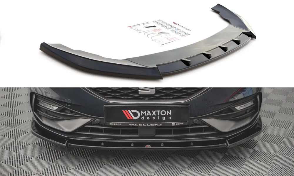Frontspoiler Seat Leon IV FR 2020-> | V.1 Glossy Black Edition – bilde 2