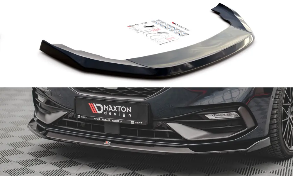 Frontspoiler Seat Leon IV FR 2020-> | V.3 Glossy Black Edition – bilde 2