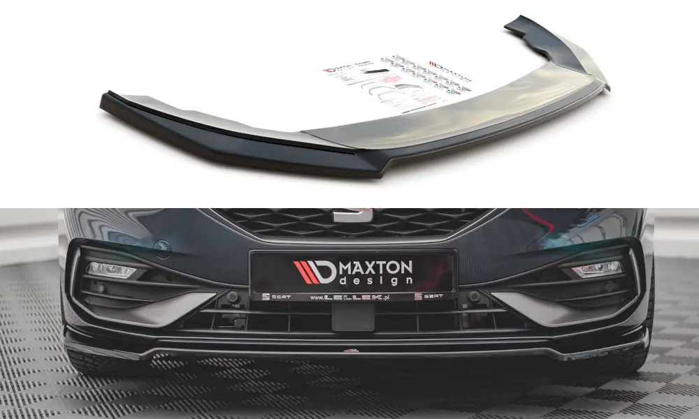 Frontspoiler Seat Leon IV FR 2020-> | V.4 Glossy Black Edition – bilde 2