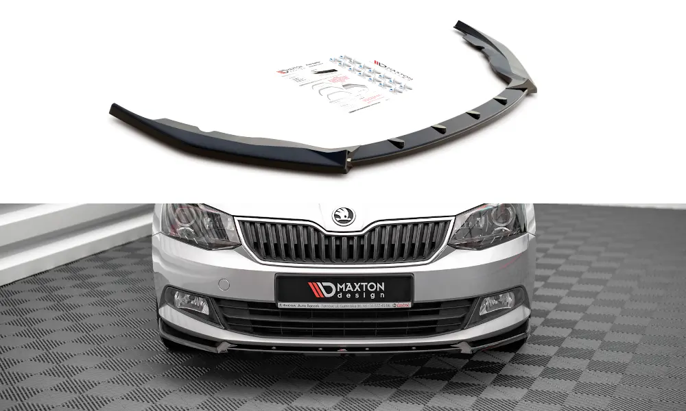 Frontspoiler Skoda Fabia III 2014-2019 | V.1 Glossy Black Edition – bilde 2