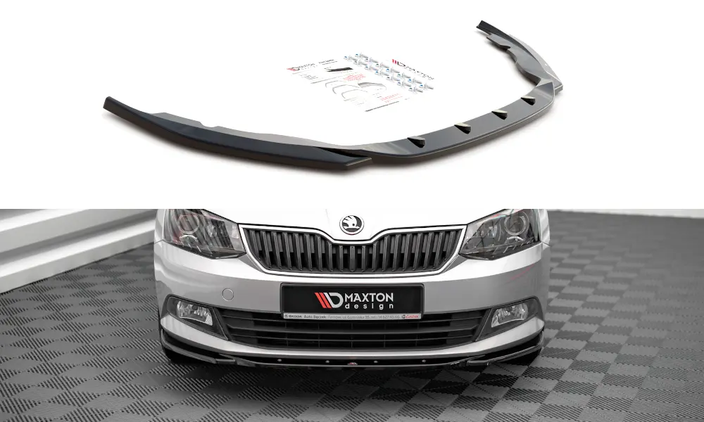 Frontspoiler Skoda Fabia III 2014-2019 | V.2 Glossy Black Edition – bilde 2