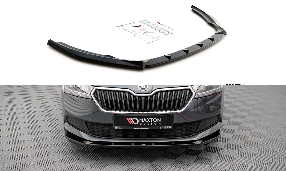 Frontspoiler Skoda Fabia III Facelift 2019-2022 | Glossy Black Edition – bilde 3