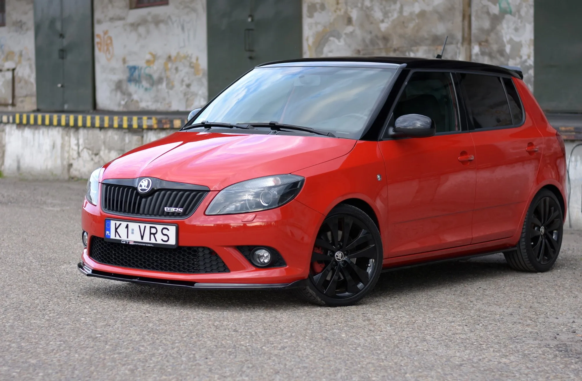 Frontspoiler Skoda Fabia RS mk2 2010-2014 | Glossy Black Edition