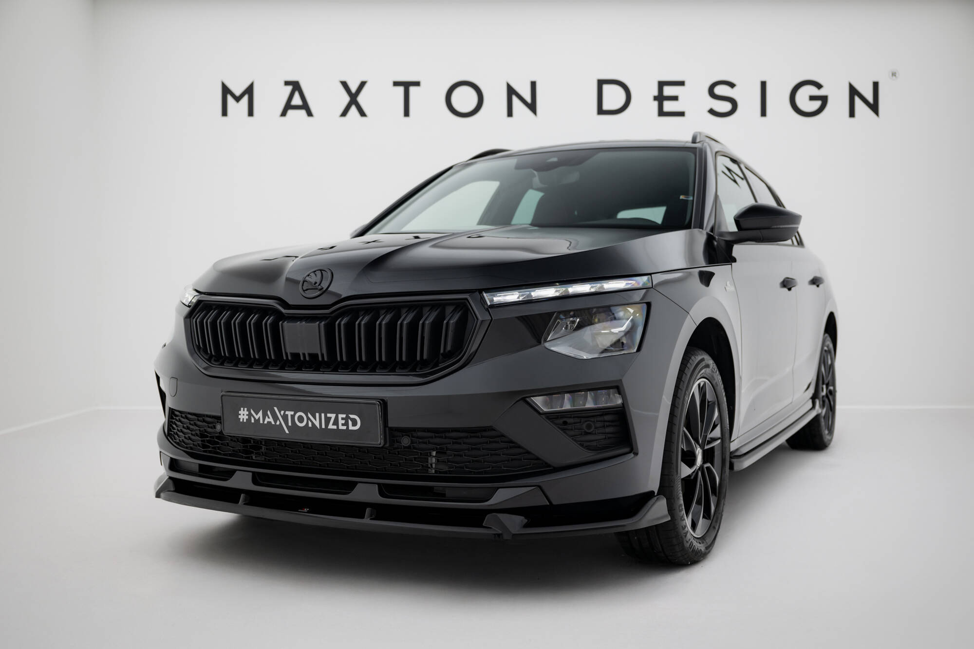 Frontspoiler Skoda Kamiq Monte Carlo I Facelift 2023 -> | Sport Glossy Black Edition V2