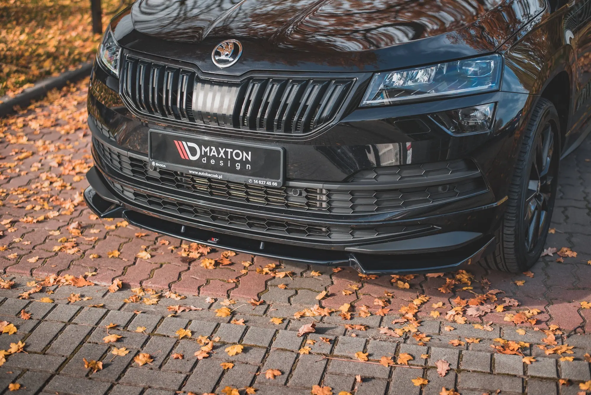 Frontspoiler Skoda Karoq I Sportline 2017-2021 | Glossy Black Edition