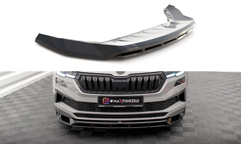 Frontspoiler Skoda Karoq I Sportline Facelift 2021-> | Glossy Black Edition – bilde 3