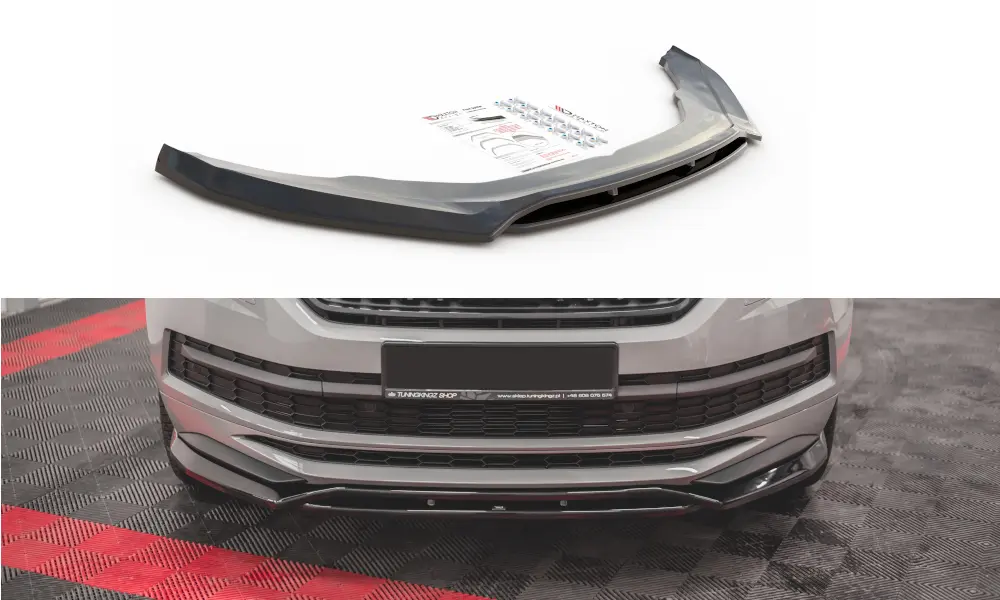 Frontspoiler Skoda Kodiaq I Sportline 2016 - 2024  /  Skoda Kodiaq I RS 2019 - 2024 | Glossy Black Edition