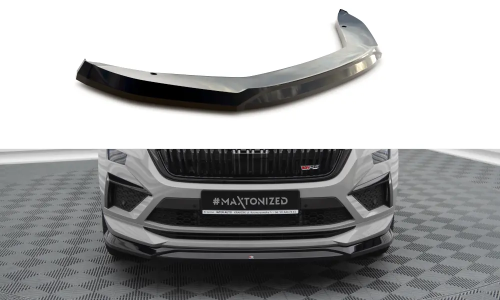Frontspoiler Skoda Kodiaq RS facelift 2021 - 2024 | V.1 Glossy Black Edition – bilde 2