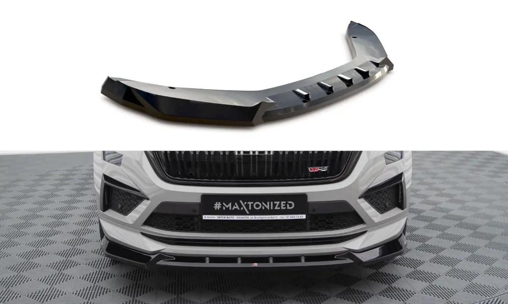 Frontspoiler Skoda Kodiaq RS facelift 2021 - 2024 | V.2 Glossy Black Edition Image 4