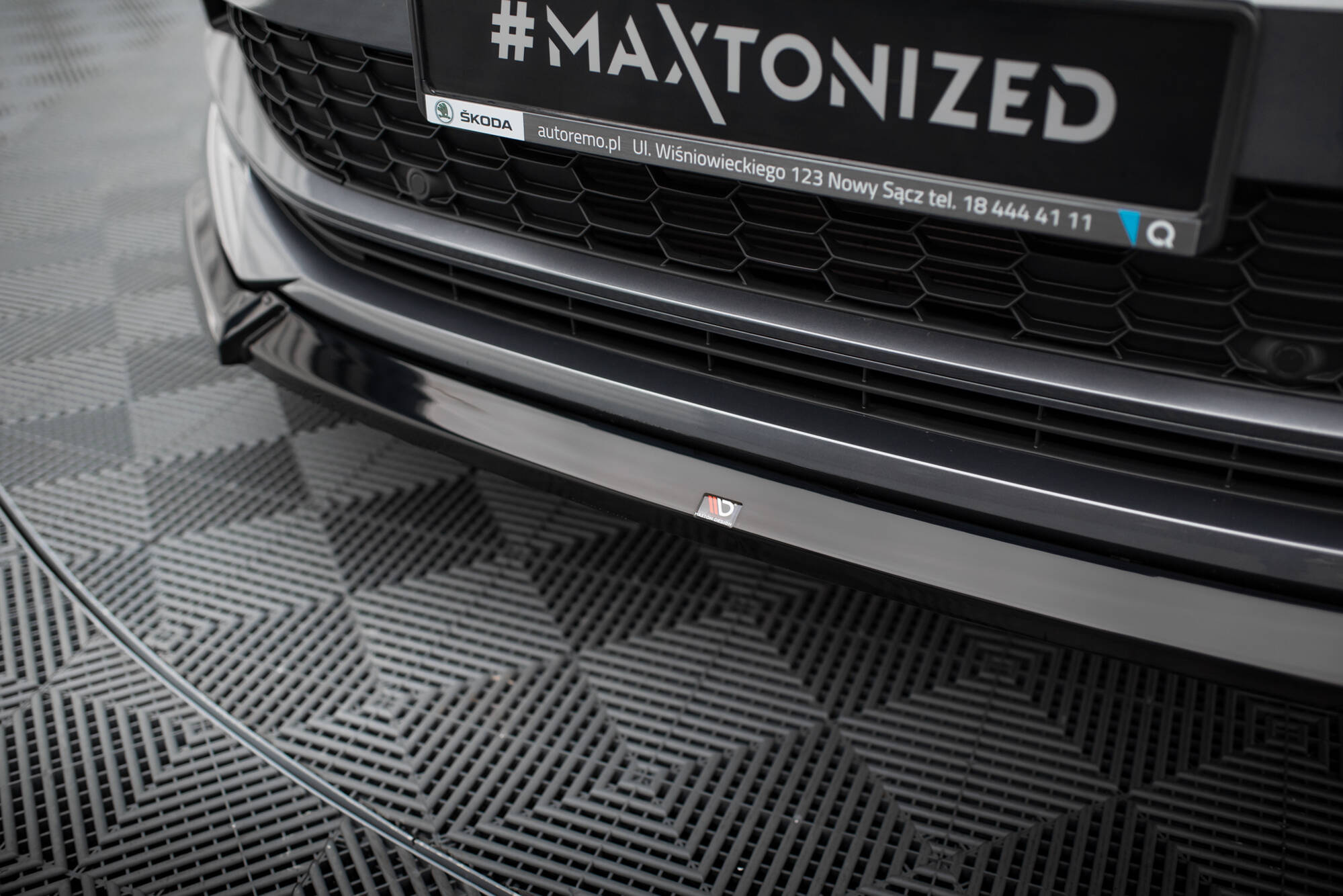 Frontspoiler Skoda Kodiaq Sportline I Facelift 2021 - 2023 | Sport Glossy Black Edition V1 – bilde 3