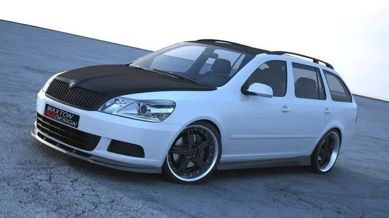 Frontspoiler Skoda Octavia II Facelift 2008-2013 | Glossy Black Edition