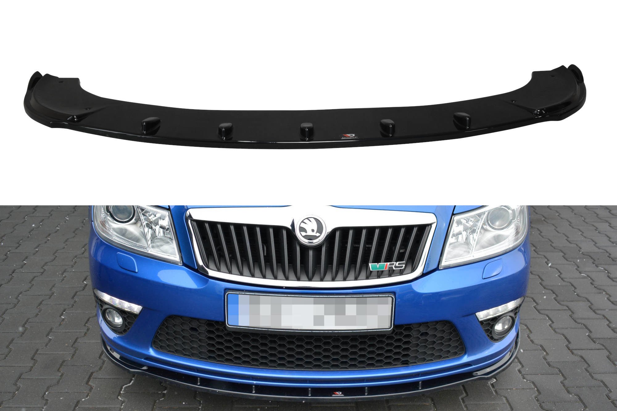Frontspoiler Skoda Octavia II RS Facelift 2008-2013 | Glossy Black Edition – bilde 2