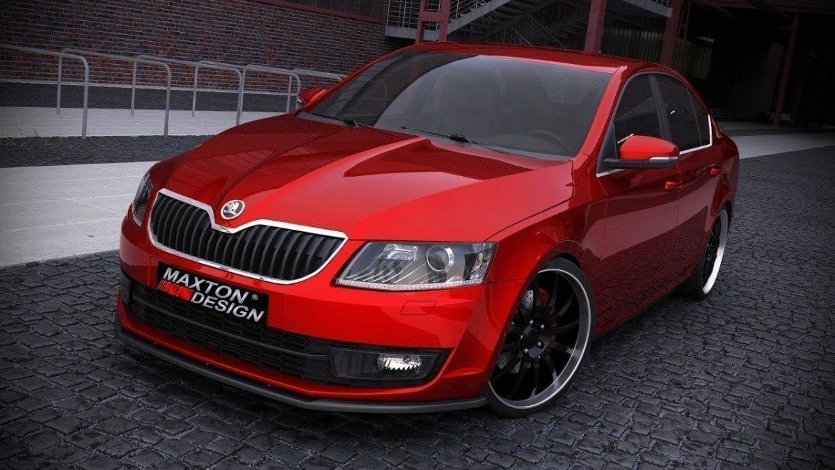 Frontspoiler Skoda Octavia III 2013-2016 | V.1 Glossy Black Edition