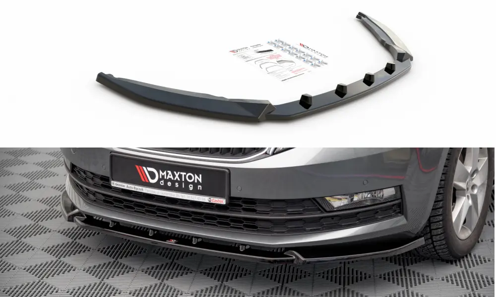 Frontspoiler Skoda Octavia III Facelift 2016-2020 | V.1 Glossy Black Edition – bilde 2