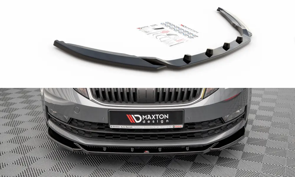 Frontspoiler Skoda Octavia III Facelift 2016-2020 | V.2 Glossy Black Edition – bilde 2