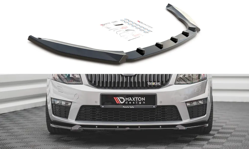 Frontspoiler Skoda Octavia III RS 2013-2016 | V.3 Glossy Black Edition – bilde 3
